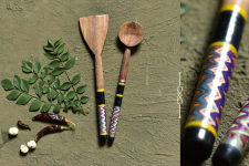 Rasoi ✯ Kutch lacquer ladles { Set of Two} ✯ 11